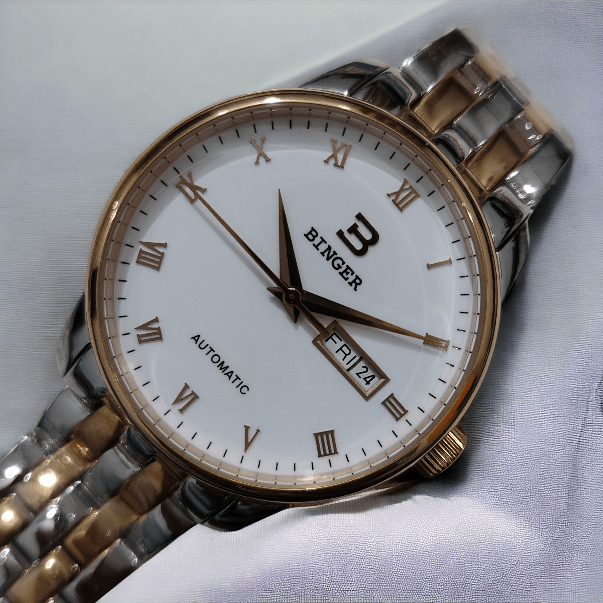 π· BINGER Switzerland β Luxury Two - Tone Edition - Sumalani Watch Center