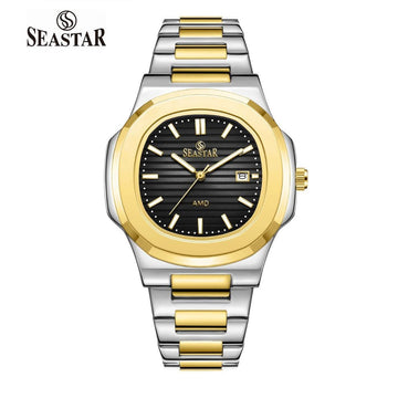 SEASTAR SS - 9489 – Men’s Two Tone Stainless Steel Luxury Watch - Sumalani Watch Center