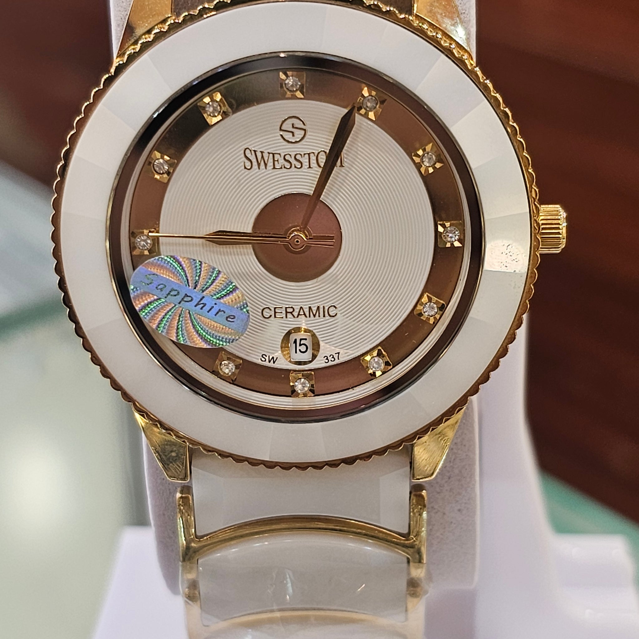 💎 ORIGINAL SWISSTON FULL STONE WATCH – LUXURY YOU CAN WEAR