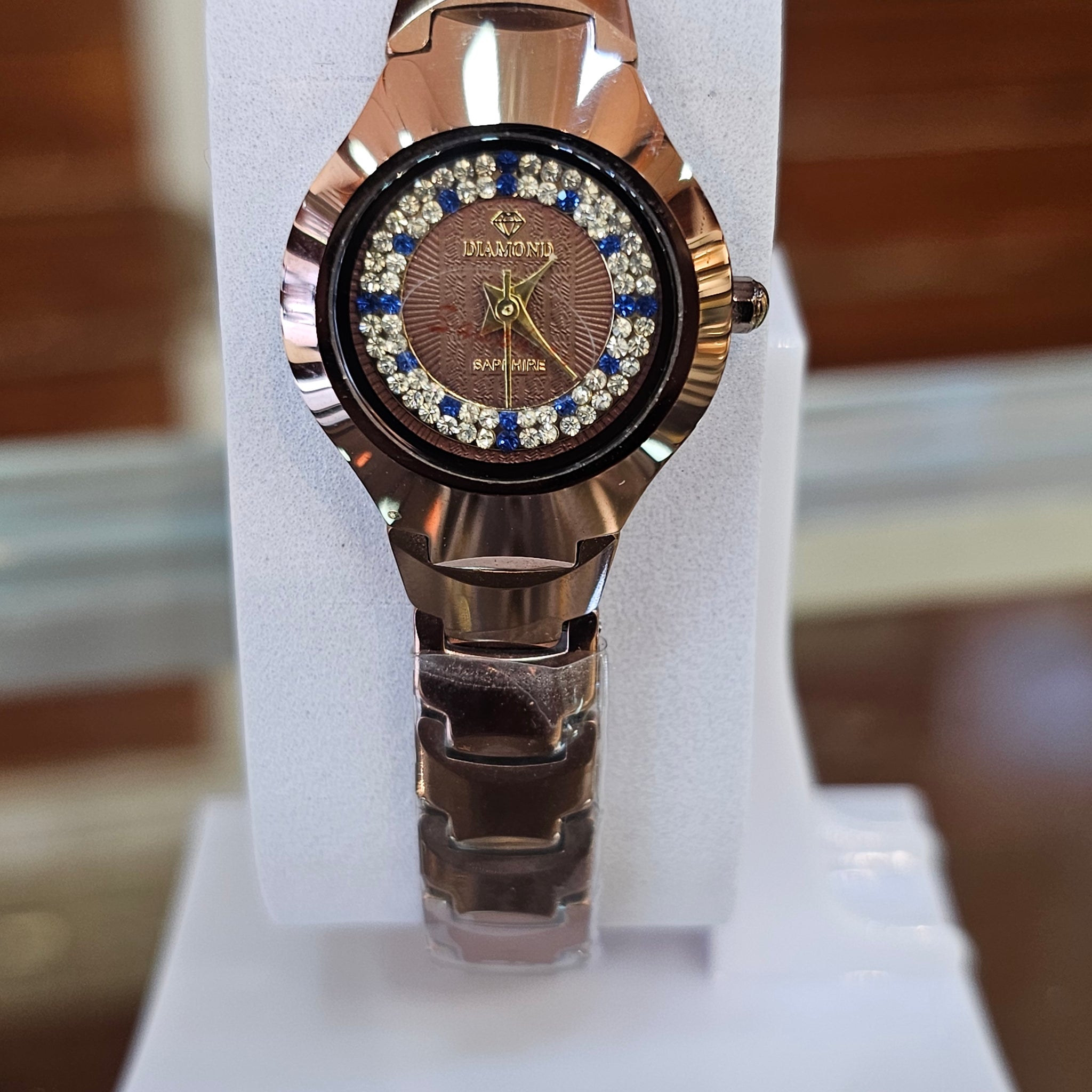 💎 ORIGINAL DIAMOND LADIES FULL STONE WATCH