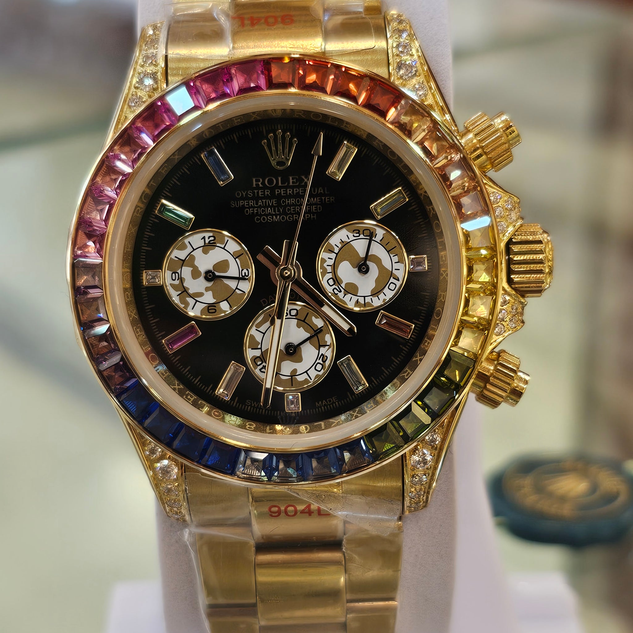 🌟 Master Copy Rolex Daytona – Stone Basil Edition