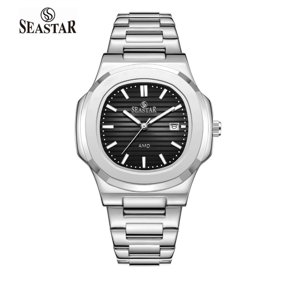 SEASTAR SS-9489 – Men’s Silver Stainless Steel Luxury Watch