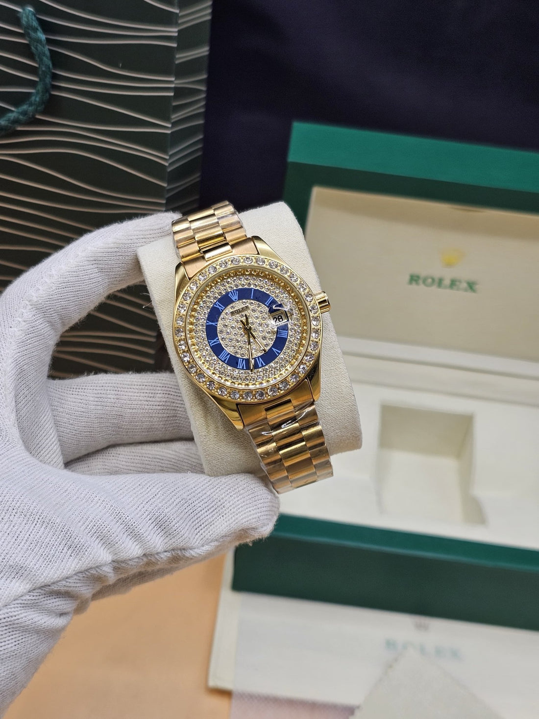 Brand New ROLEX Watch – Full Stone Edition - Sumalani Watch Center