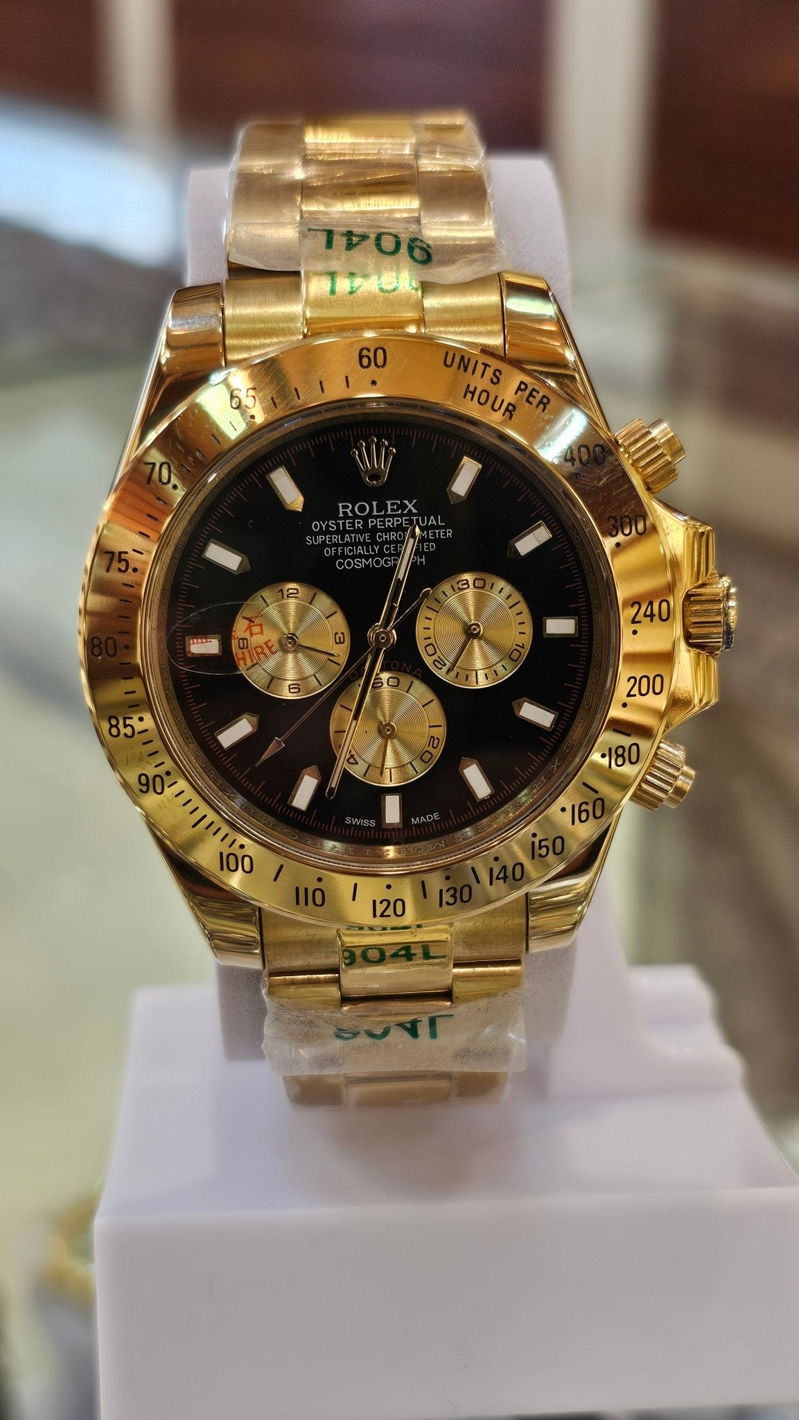 🏁 Master Copy Rolex Daytona – Golden Racing Elegance - Sumalani Watch Center