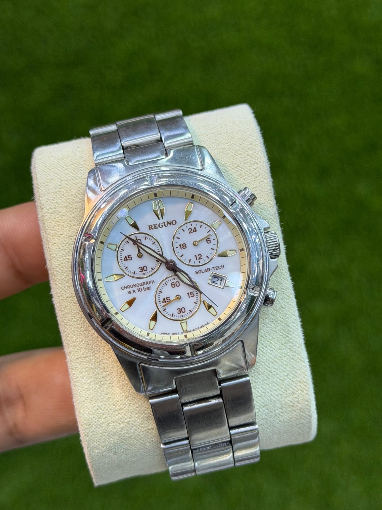 Reguno Solar Chronograph Watch – Made in Japan - Sumalani Watch Center