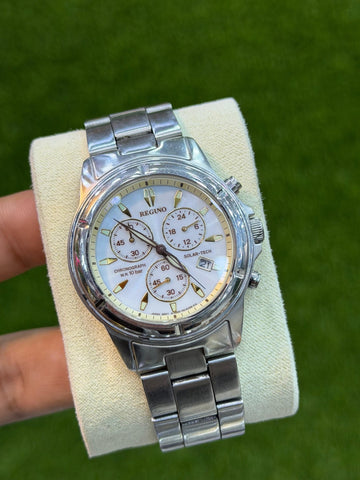 Reguno Solar Chronograph Watch – Made in Japan - Sumalani Watch Center