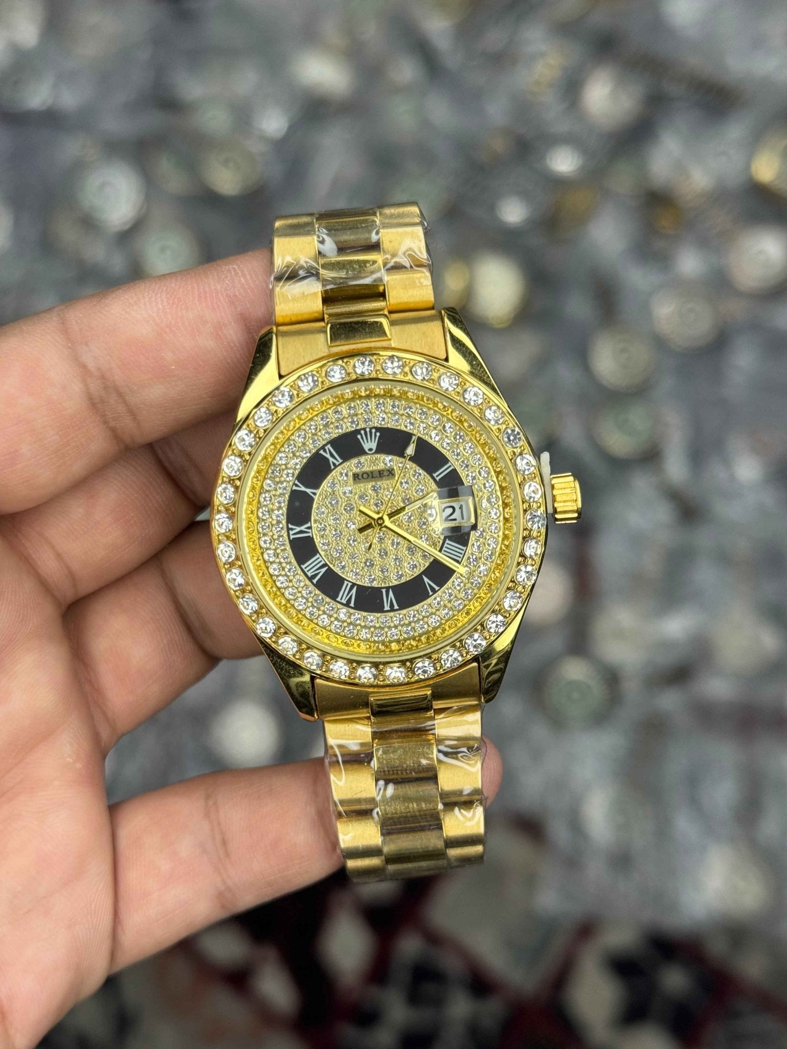 RLX Day - Date Full Diamond Dial – Luxury Edition - Sumalani Watch Center