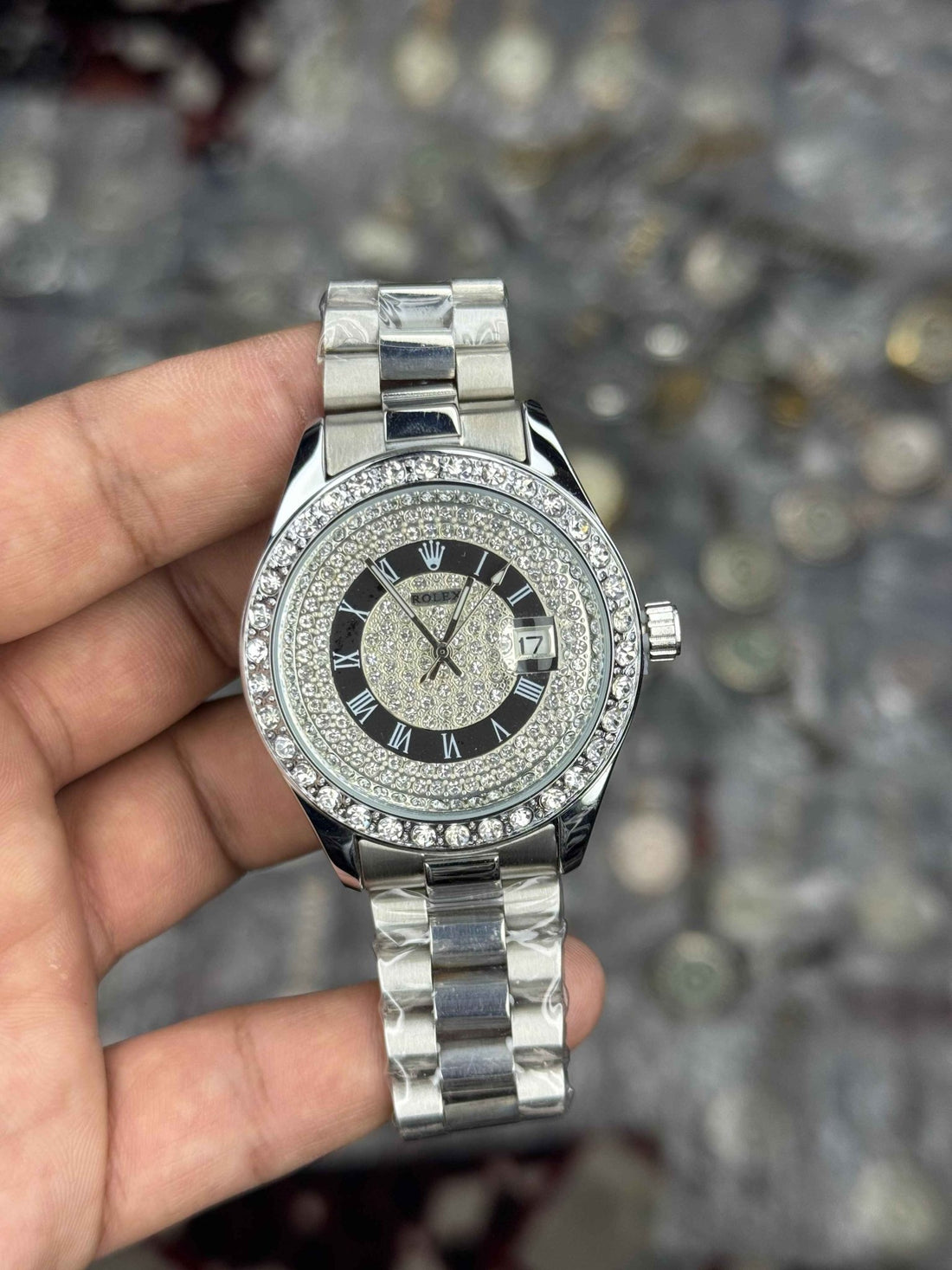RLX Day - Date Full Diamond Dial – Luxury Edition - Sumalani Watch Center