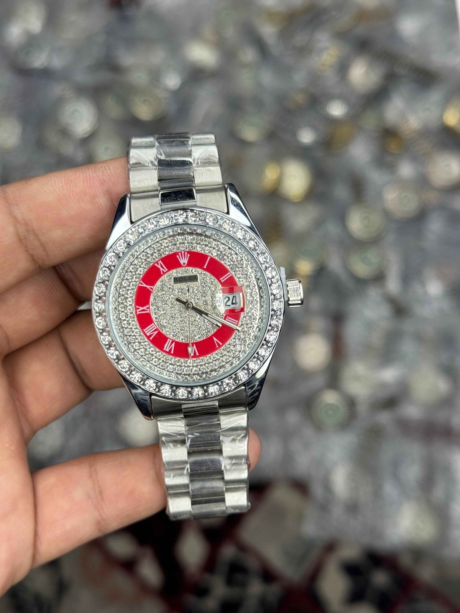 RLX Day - Date Full Diamond Dial – Luxury Edition - Sumalani Watch Center