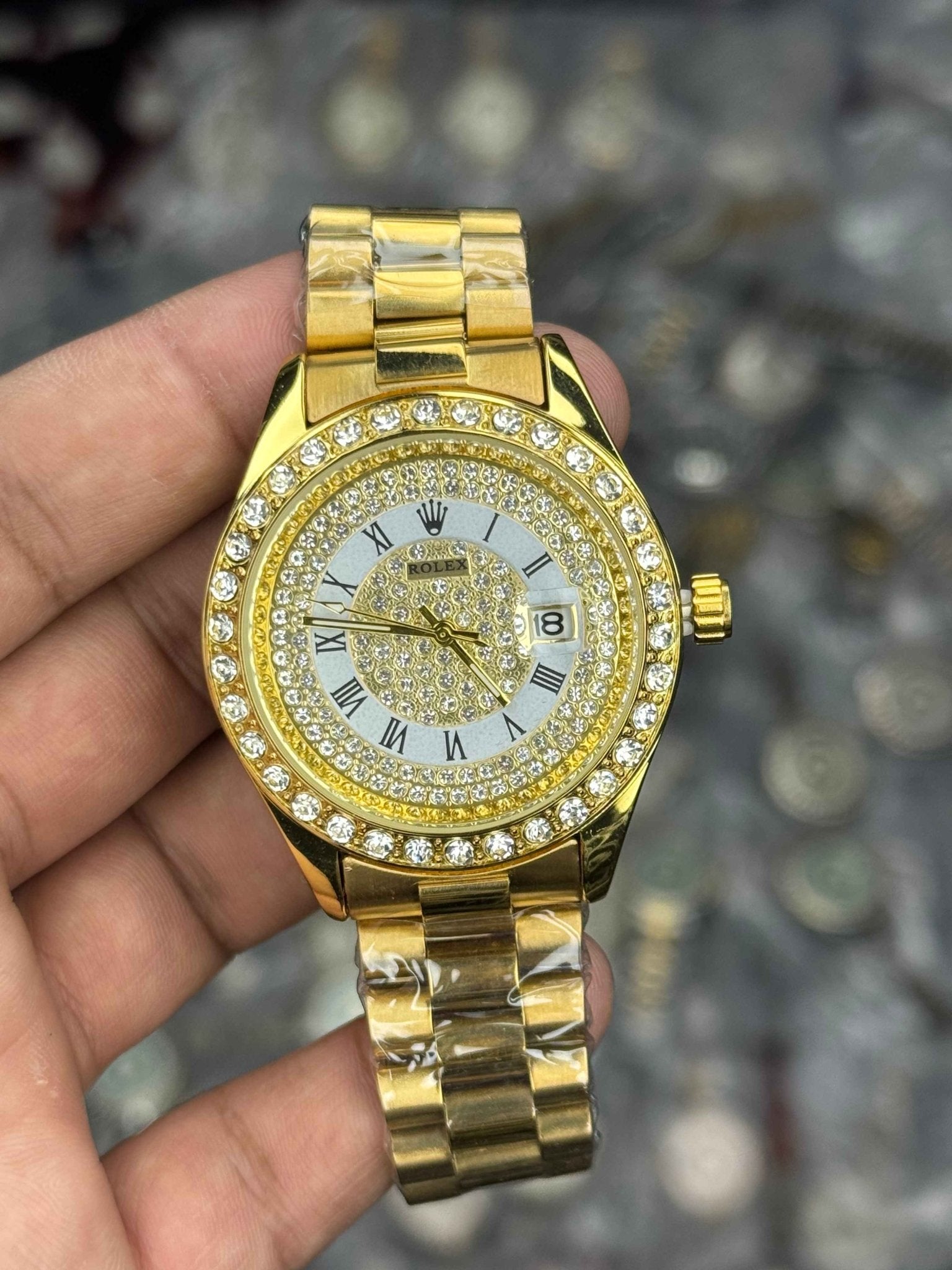 RLX Day - Date Full Diamond Dial – Luxury Edition - Sumalani Watch Center