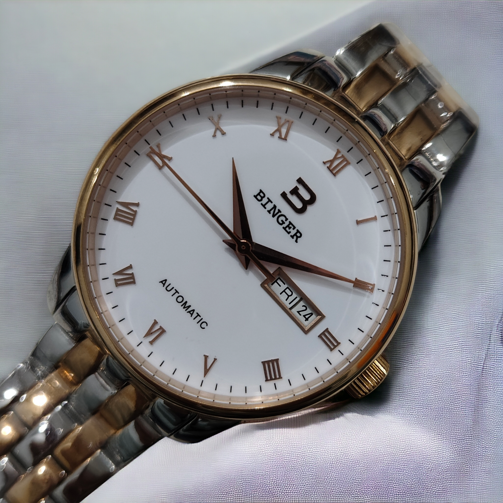 🔷 BINGER Switzerland – Luxury Two-Tone Edition