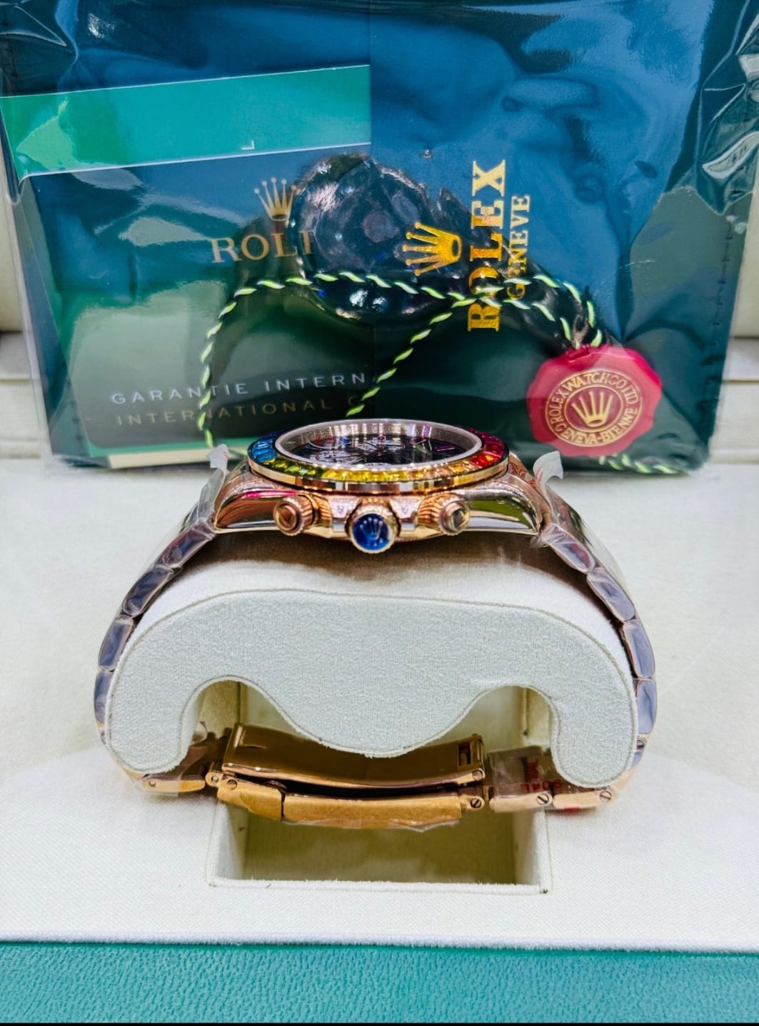 Rolex Rainbow Bezel – Automatic Master Copy - Sumalani Watch Center