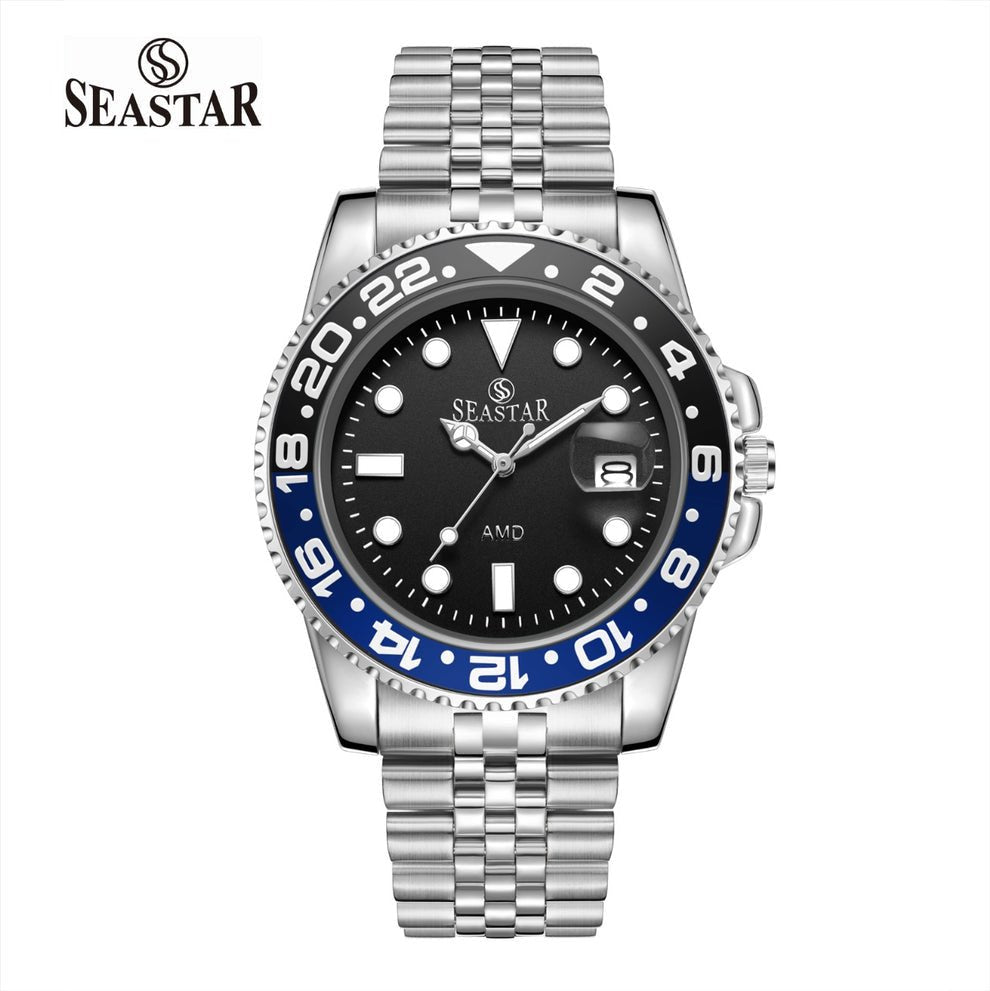 Seastar AMD5839M – Stainless Steel Men’s Luxury Watch - Sumalani Watch Center