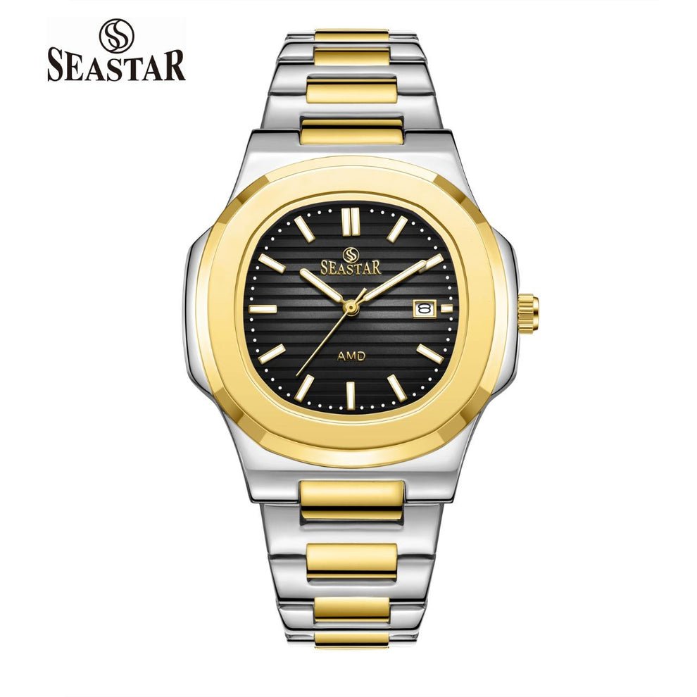 SEASTAR SS - 9489 – Men’s Two Tone Stainless Steel Luxury Watch - Sumalani Watch Center