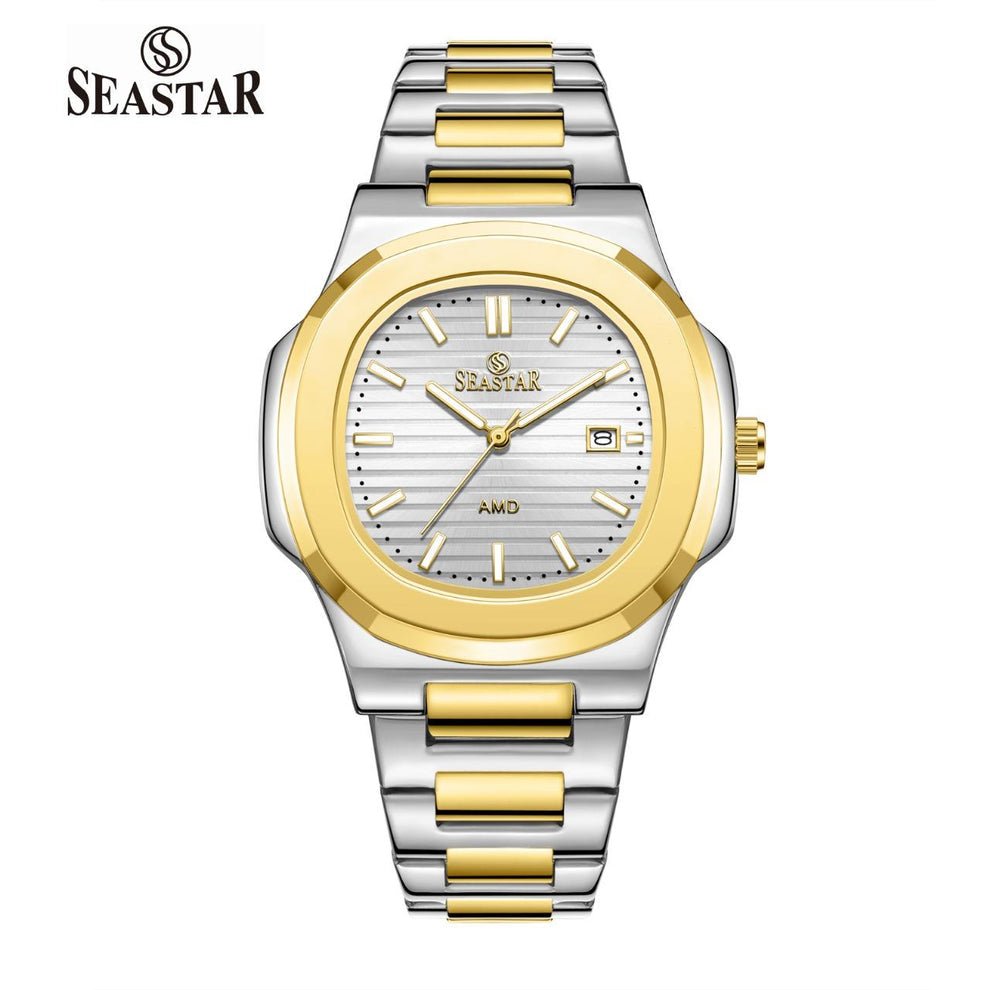 SEASTAR SS - 9489 – Men’s Two Tone Stainless Steel Luxury Watch - Sumalani Watch Center