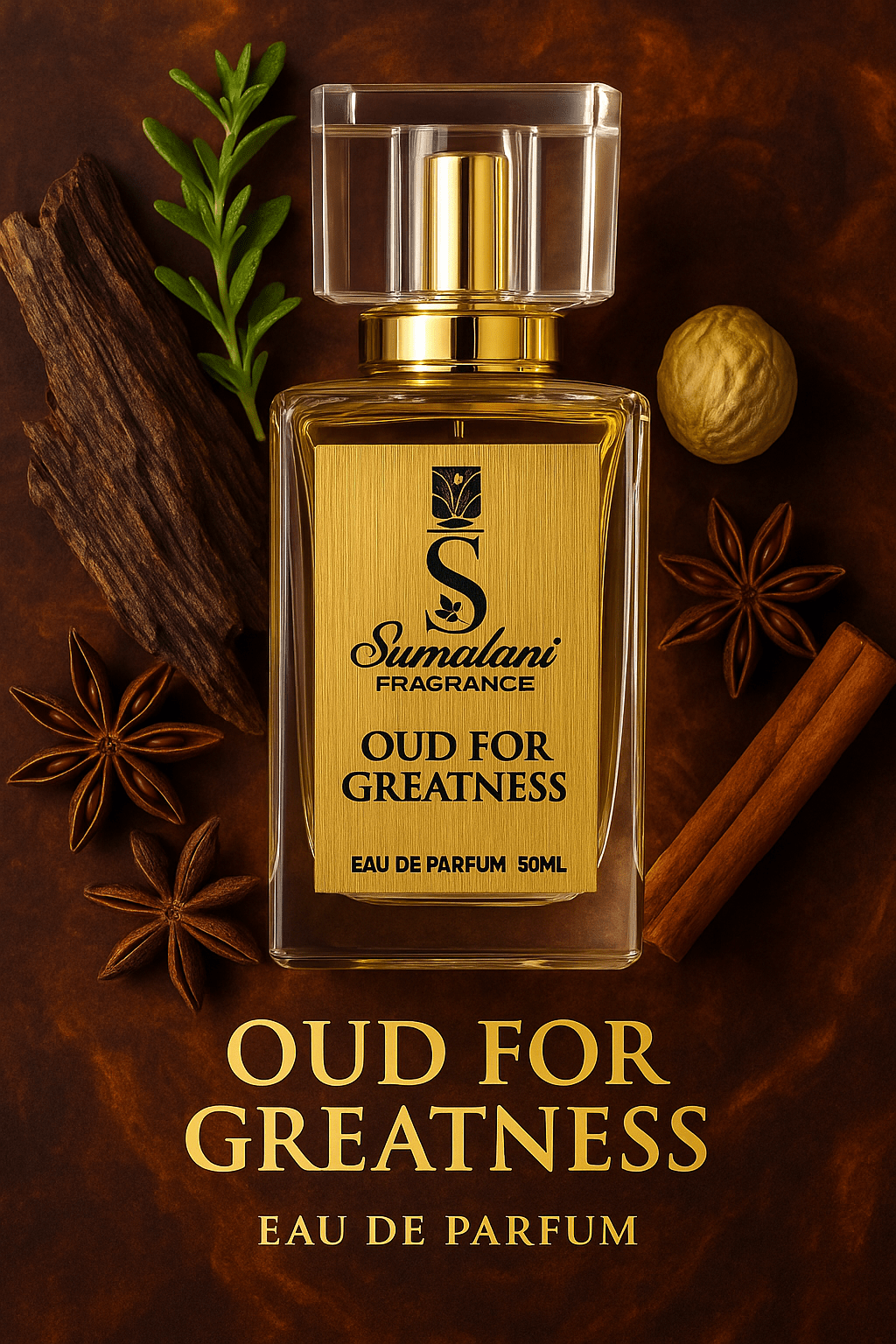 Sumalani Fragrance – Oud for Greatness Eau de Parfum – 50ml - Sumalani Watch Center