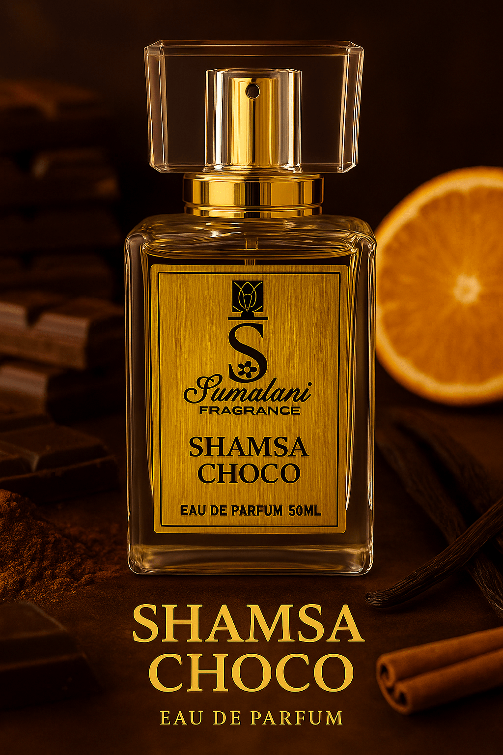 Sumalani Fragrance – Shamsa Choco Eau de Parfum – 50ml - Sumalani Watch Center