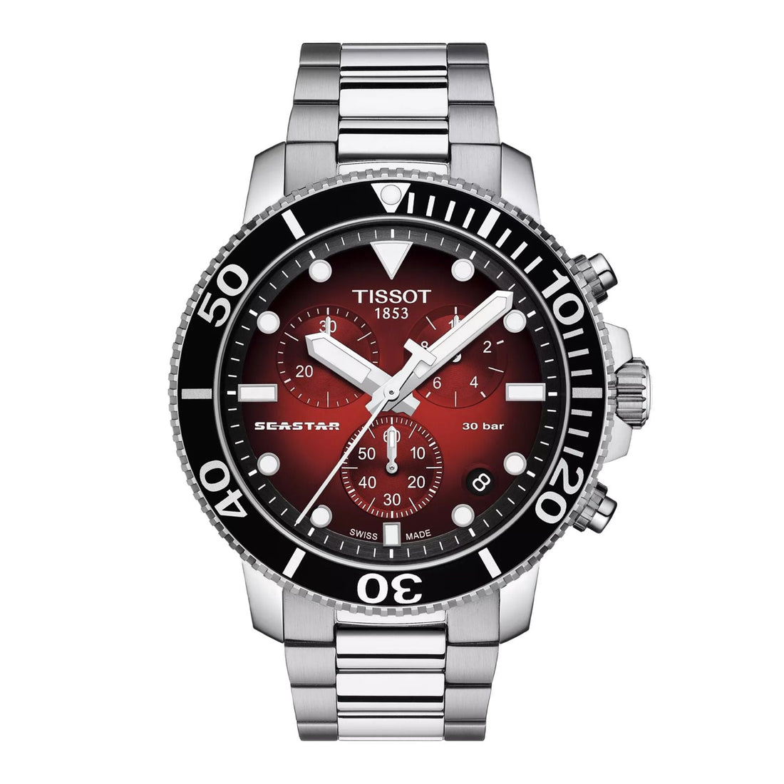 Tissot Seastar 1000 Series – Chronograph Diver’s Sports Edition (Red Dial) - Sumalani Watch Center