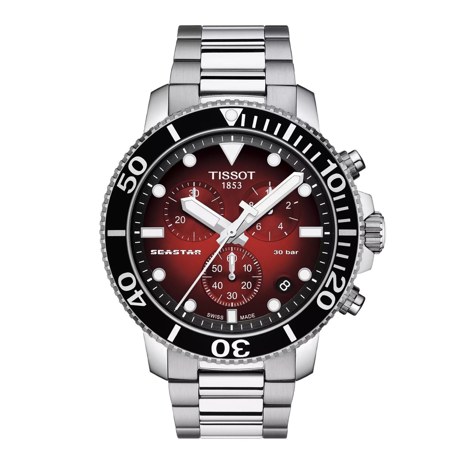 Tissot Seastar 1000 Series – Chronograph Diver’s Sports Edition (Red Dial) - Sumalani Watch Center